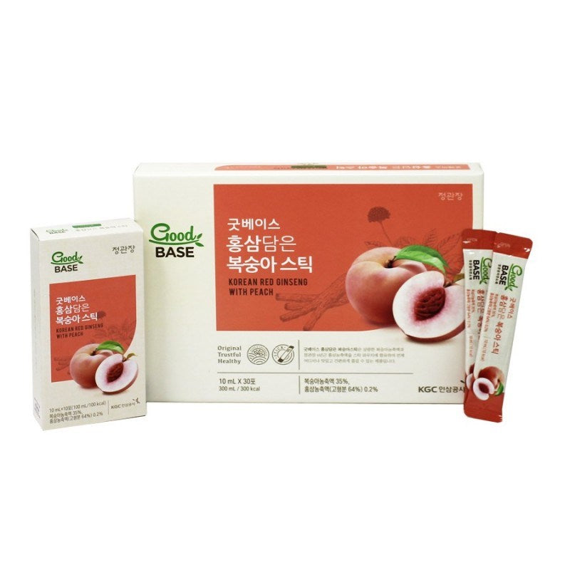 Goodbase Red Ginseng & Peach Stick (10ml*30)